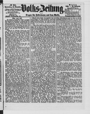 Volks-Zeitung vom 15.12.1864