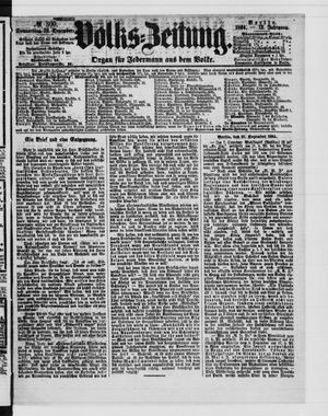 Volks-Zeitung vom 22.12.1864