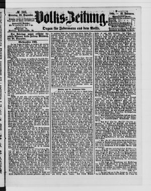 Volks-Zeitung vom 25.12.1864