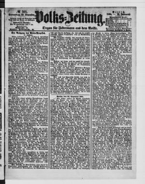 Volks-Zeitung vom 29.12.1864