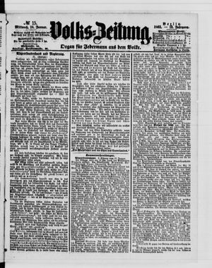 Volks-Zeitung on Jan 18, 1865