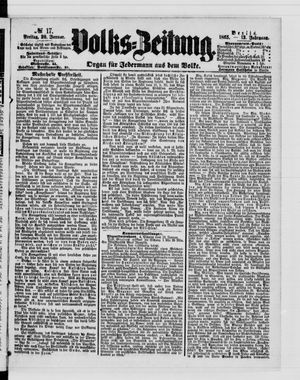 Volks-Zeitung on Jan 20, 1865