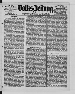 Volks-Zeitung vom 28.01.1865