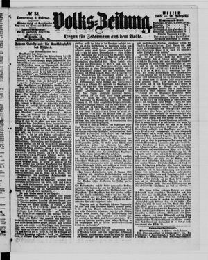 Volks-Zeitung vom 09.02.1865