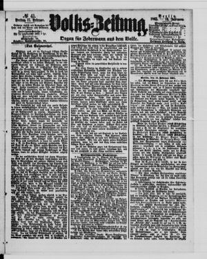 Volks-Zeitung vom 17.02.1865