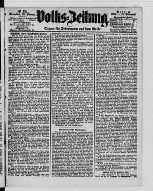 Volks-Zeitung on Feb 25, 1865