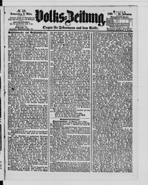 Volks-Zeitung vom 09.03.1865