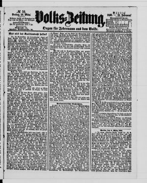 Volks-Zeitung vom 10.03.1865