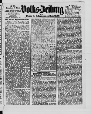 Volks-Zeitung vom 11.03.1865