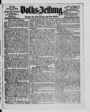 Volks-Zeitung vom 14.03.1865