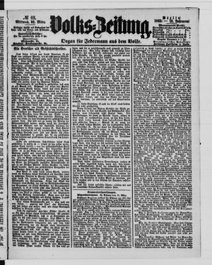 Volks-Zeitung vom 22.03.1865