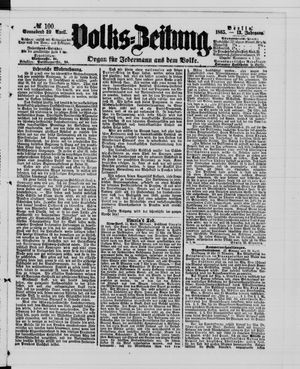 Volks-Zeitung vom 29.04.1865