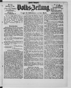 Volks-Zeitung on May 17, 1865