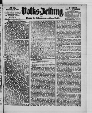 Volks-Zeitung vom 20.05.1865