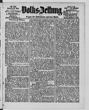 Volks-Zeitung vom 24.05.1865