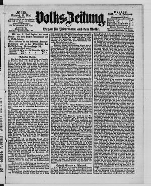 Volks-Zeitung vom 31.05.1865