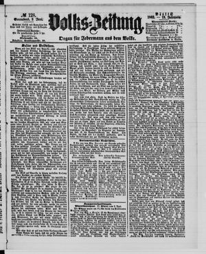 Volks-Zeitung vom 03.06.1865