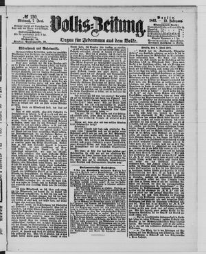 Volks-Zeitung vom 07.06.1865