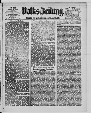 Volks-Zeitung vom 09.06.1865