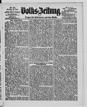 Volks-Zeitung vom 13.06.1865