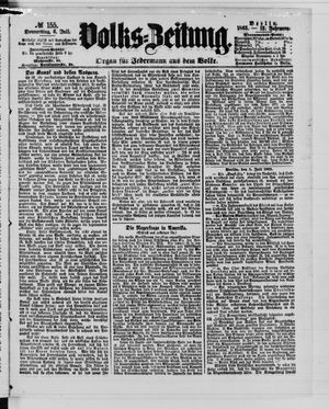 Volks-Zeitung vom 06.07.1865
