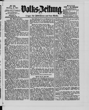 Volks-Zeitung vom 11.07.1865
