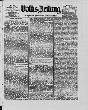 Volks-Zeitung on Jul 12, 1865