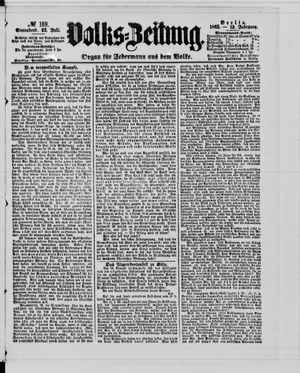 Volks-Zeitung vom 22.07.1865