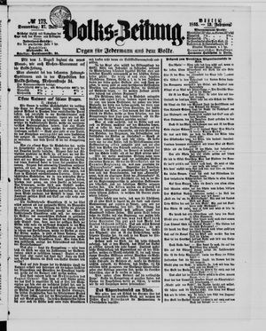 Volks-Zeitung vom 27.07.1865