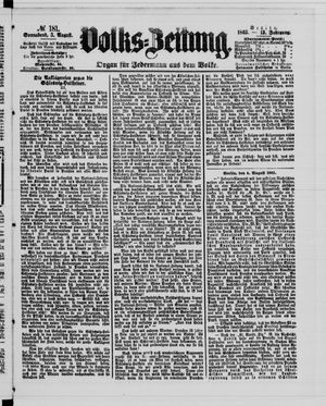 Volks-Zeitung on Aug 5, 1865