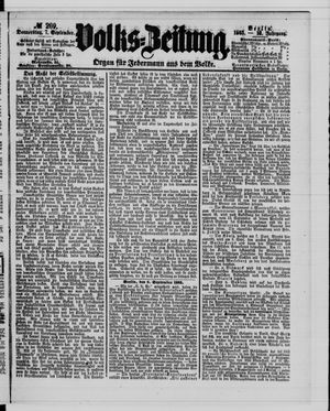 Volks-Zeitung vom 07.09.1865