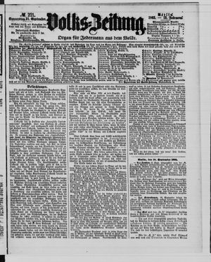 Volks-Zeitung vom 21.09.1865