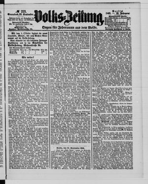 Volks-Zeitung vom 23.09.1865