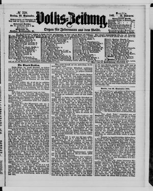 Volks-Zeitung vom 29.09.1865