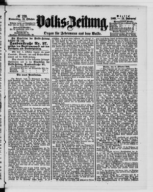 Volks-Zeitung vom 12.10.1865