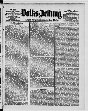 Volks-Zeitung vom 22.10.1865