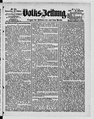 Volks-Zeitung vom 26.10.1865