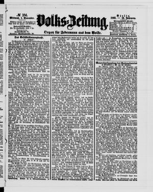 Volks-Zeitung vom 01.11.1865