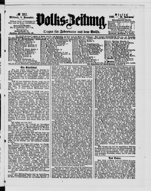 Volks-Zeitung vom 08.11.1865