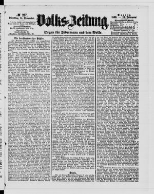 Volks-Zeitung vom 14.11.1865