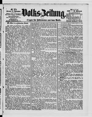 Volks-Zeitung vom 17.11.1865