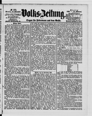 Volks-Zeitung vom 19.11.1865