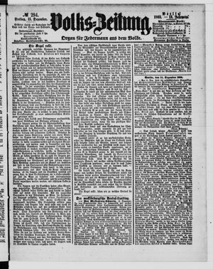 Volks-Zeitung vom 15.12.1865