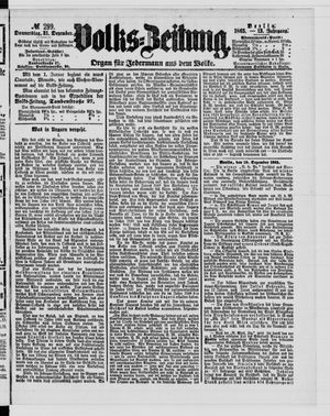Volks-Zeitung vom 21.12.1865