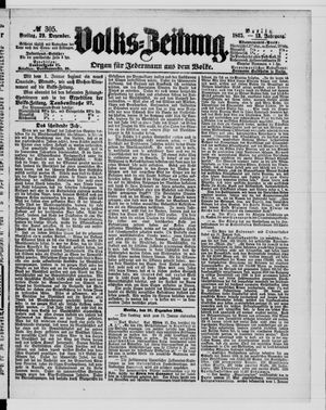 Volks-Zeitung vom 29.12.1865