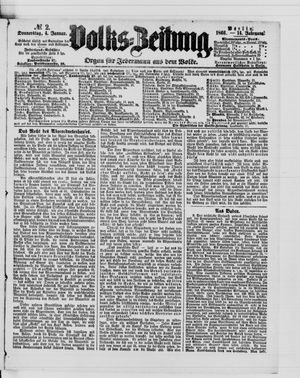 Volks-Zeitung vom 04.01.1866