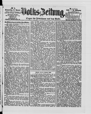 Volks-Zeitung on Jan 11, 1866