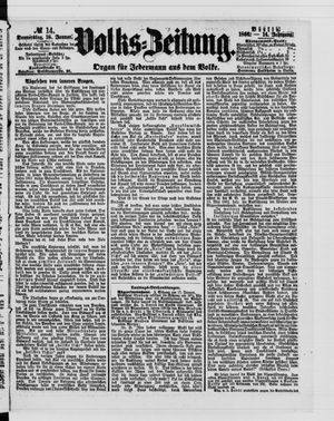 Volks-Zeitung vom 18.01.1866