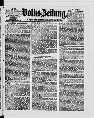 Volks-Zeitung vom 20.01.1866