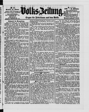 Volks-Zeitung vom 21.01.1866
